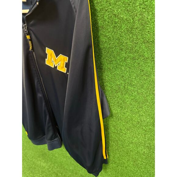90s University of Michigan Russell Athletic Full Zip Warm Up Jacket Sz XXL - Picture 10 of 11